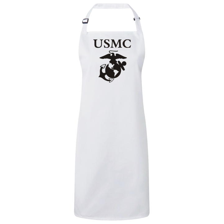 12969369602040866864usmc logo - Copy RP150 Sustainable Unisex Bib Apron
