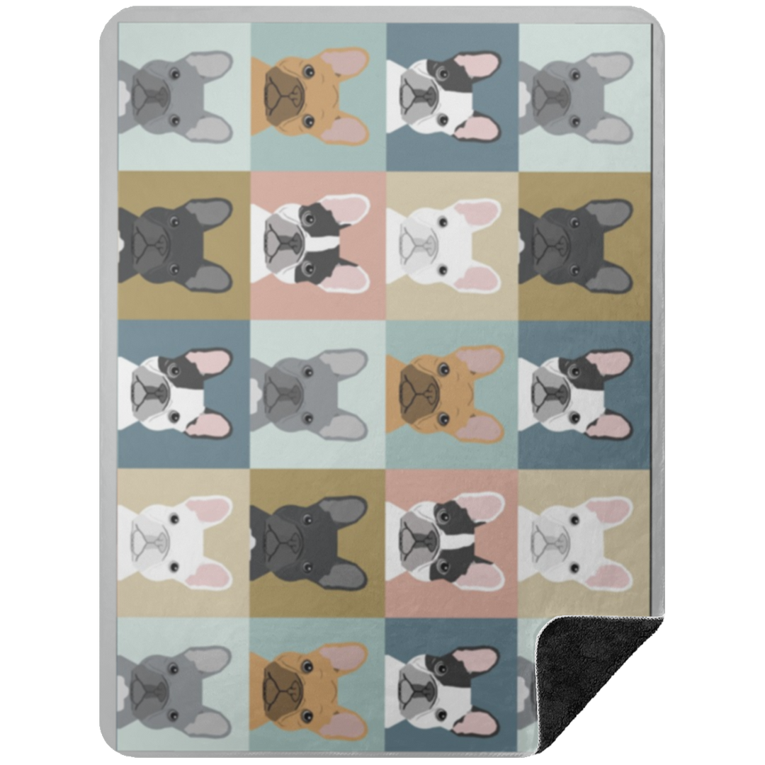 FRENCHIE BLANKET 2 BSHL Premium Black Sherpa Blanket 60x80