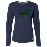 TENNESSEE WALKING HORSE DESIGN 3 JMD (GREEN PLAID) 64LTTX Ladies’ Essential Dri-Power Long Sleeve Tee