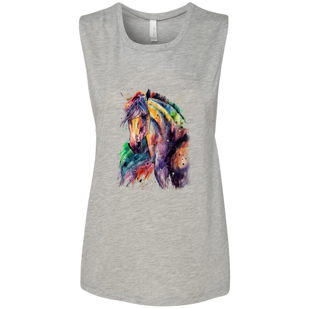EQUINE ABSTRACT 1 4HORSE B8803 Ladies&