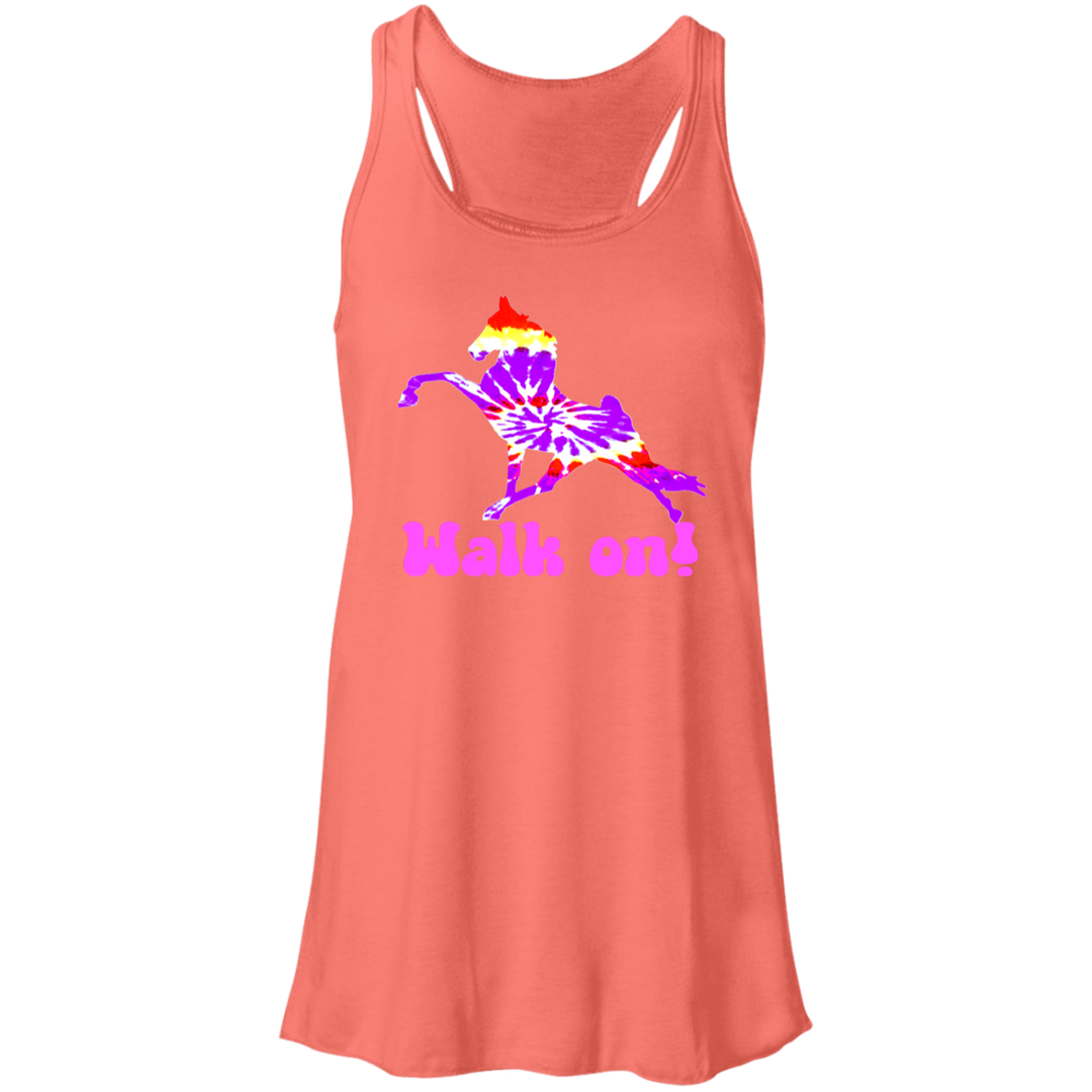 TIE DYE WALK ON B8800 Flowy Racerback Tank