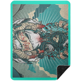 VINTAGE TAT 2 BSHL Premium Black Sherpa Blanket 60x80