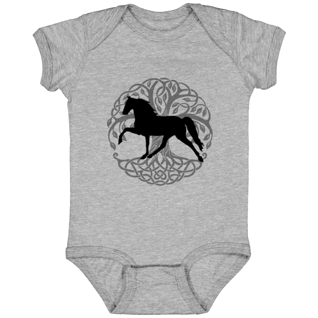 Tennessee Walking Horse PLEASURE TREE OF LIFE 4424 Infant Fine Jersey Bodysuit