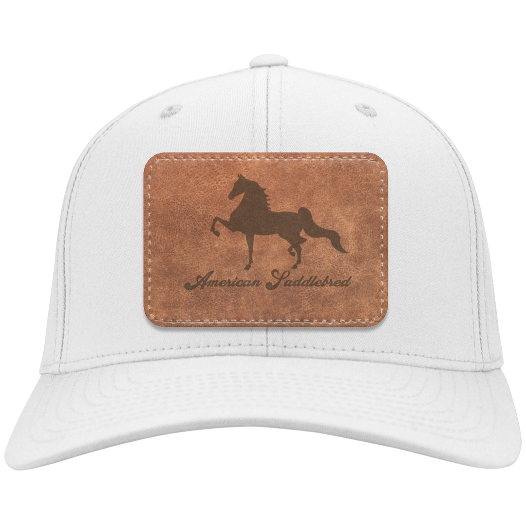 AMERICAN SADDLEBRED ON LEATHER CP80 Twill Cap - Patch