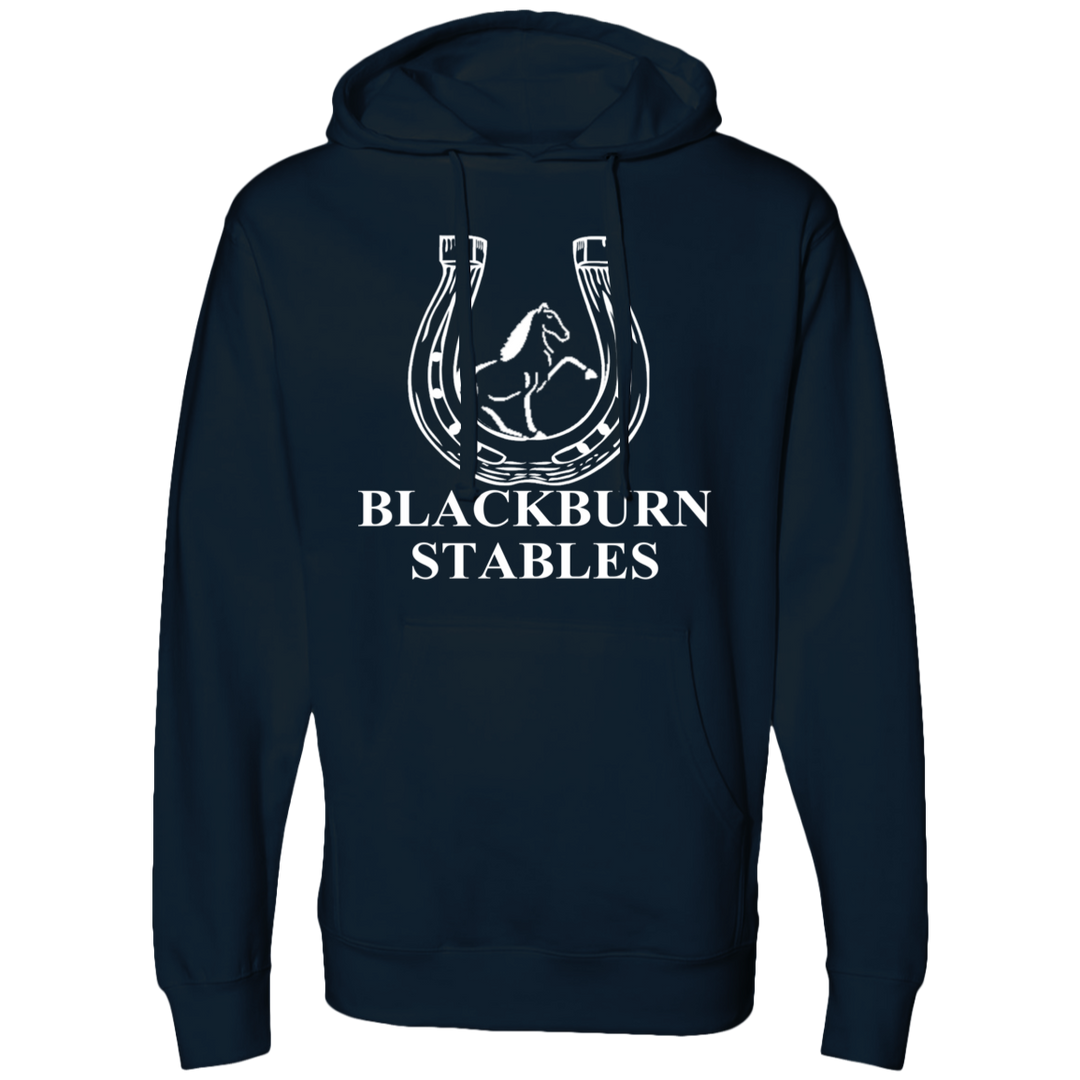 BLACKBURN STABLES (WHITE) SS4500 Midweight Hooded Sweatshirt