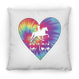 SHE FOUND HER LOVE TWH PLEASURE HEART ZP16 Medium Square Pillow
