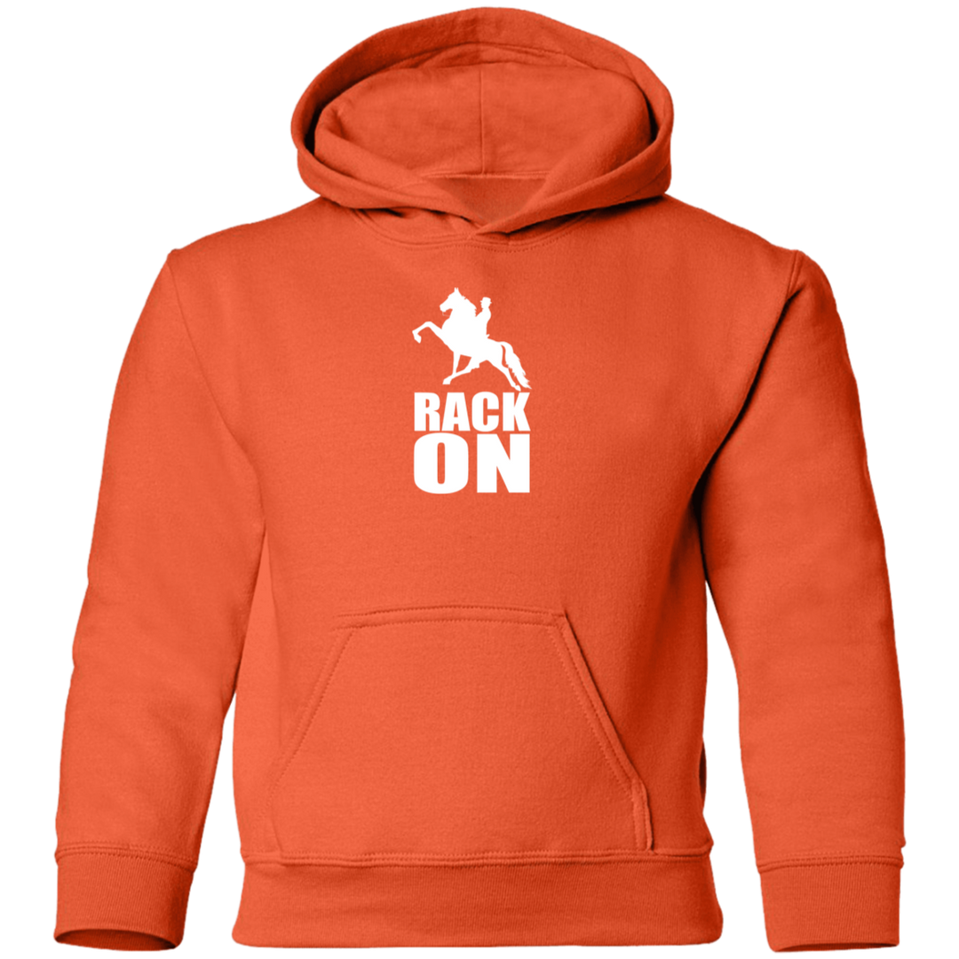 RACK ON RACKING (WHITE ART) G185B Youth Pullover Hoodie