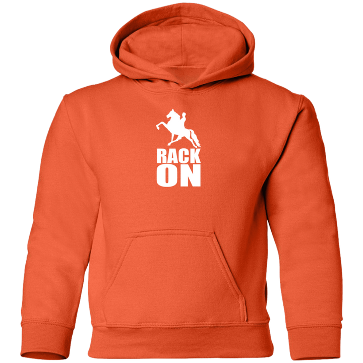 RACK ON RACKING (WHITE ART) G185B Youth Pullover Hoodie