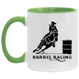 BARREL RACING STYLE 1 4HORSE AM11OZ 11 oz. Accent Mug