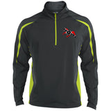 Rebel on the Rail Tennessee Walking Horse Pleasure ST851 Men's Sport Wicking Colorblock 1/2 Zip