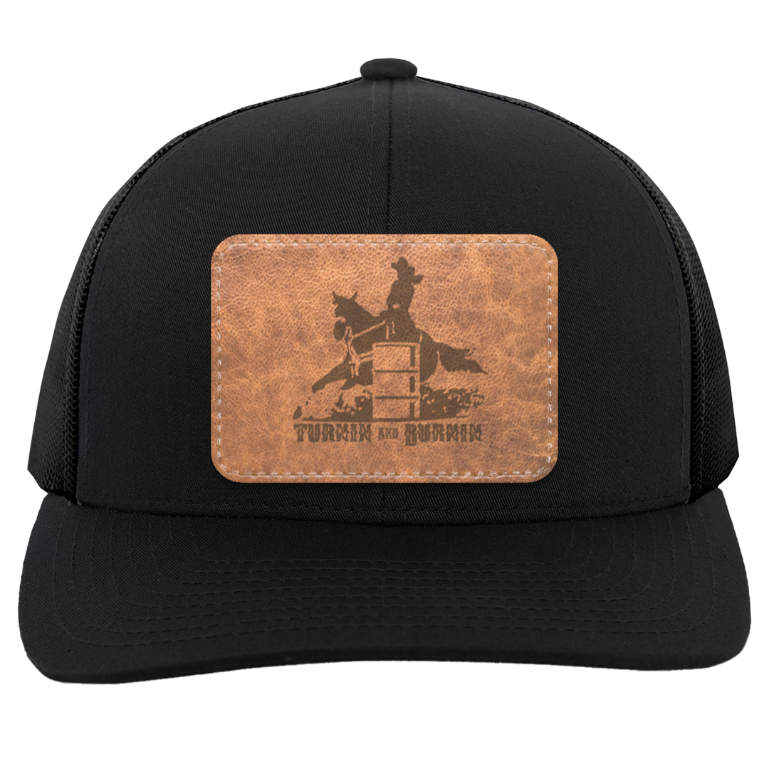 TURNIN AND BURNIN ON LEATHER 104C Trucker Snap Back - Patch