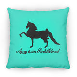 American Saddlebred 2 (black) ZP14 Small Square Pillow