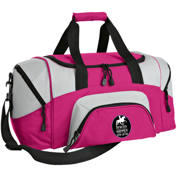 SHE LIVED HAPPY EVERY AFTER TWH PLEASURE BG99 Colorblock Sport Duffel