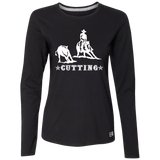 CUTTING STYLE 1 (white) 4HORSE 64LTTX Ladies’ Essential Dri-Power Long Sleeve Tee