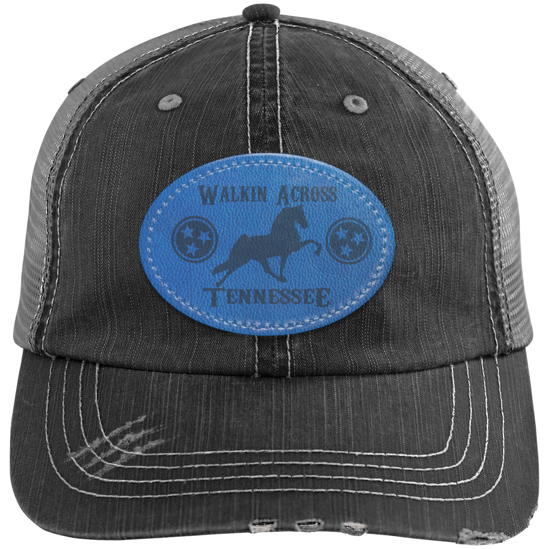 WALKIN ACROSS TENNESSEE TWH 6990 Distressed Unstructured Trucker Cap - Patch
