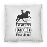HAPPILY EVER AFTER (TWH Pleasure) Blk ZP14 Small Square Pillow
