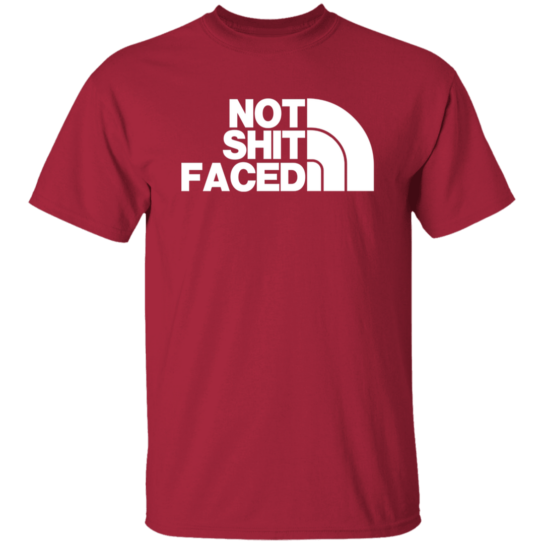 NOT SHIT FACED (WHITE) G500 5.3 oz. T-Shirt