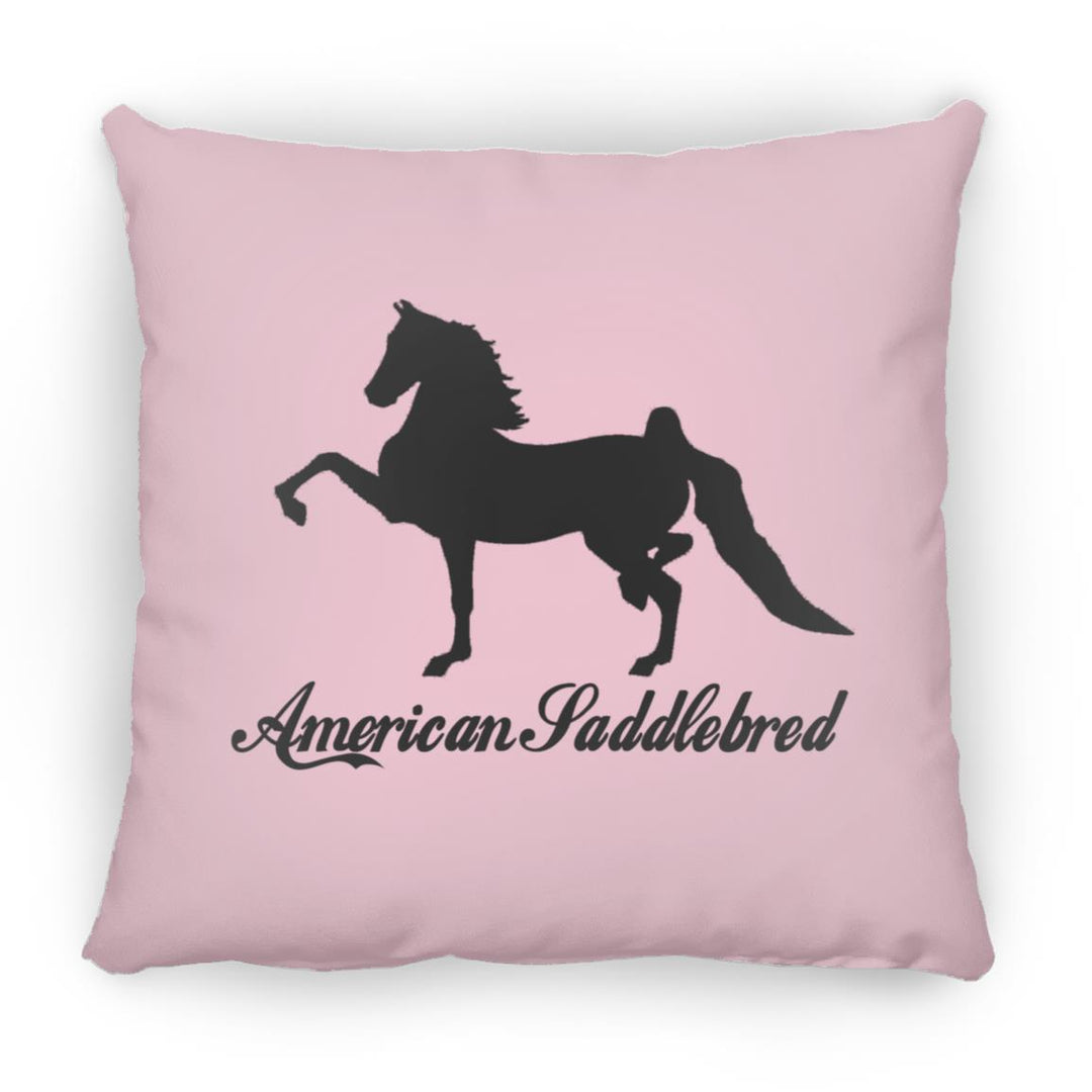 American Saddlebred 2 (black) ZP14 Small Square Pillow