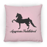 American Saddlebred 2 (black) ZP14 Small Square Pillow