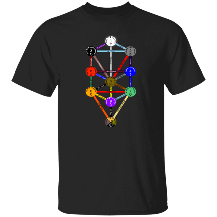 KABBAHLAH TREE OF LIFE 4HORSE G500 5.3 oz. T-Shirt