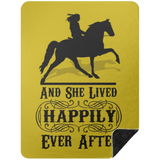 SHE LIVED HAPPILY EVER AFTER BLANKET TWH PLEASURE BSHL Premium Black Sherpa Blanket 60x80