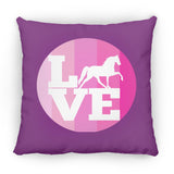 LOVE TWH PLEASURE SHADES OF PINK ZP14 Small Square Pillow