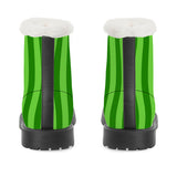 NASHVILLE BRAND NEON GREEN STRIPE Faux Fur Synthetic Leather Boot