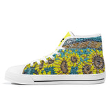 NASHVILLE BRAND SUNFLOWER ART High-Top Canvas Shoes