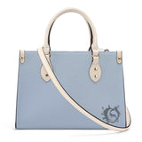TENNESSEE WALKING HORSE PLEASURE SHELL BLUE Luxury Women PU Tote Bag - White