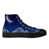 NASHVILLE BRAND MOON AND STARS JMD High Top Canvas Shoes - Black