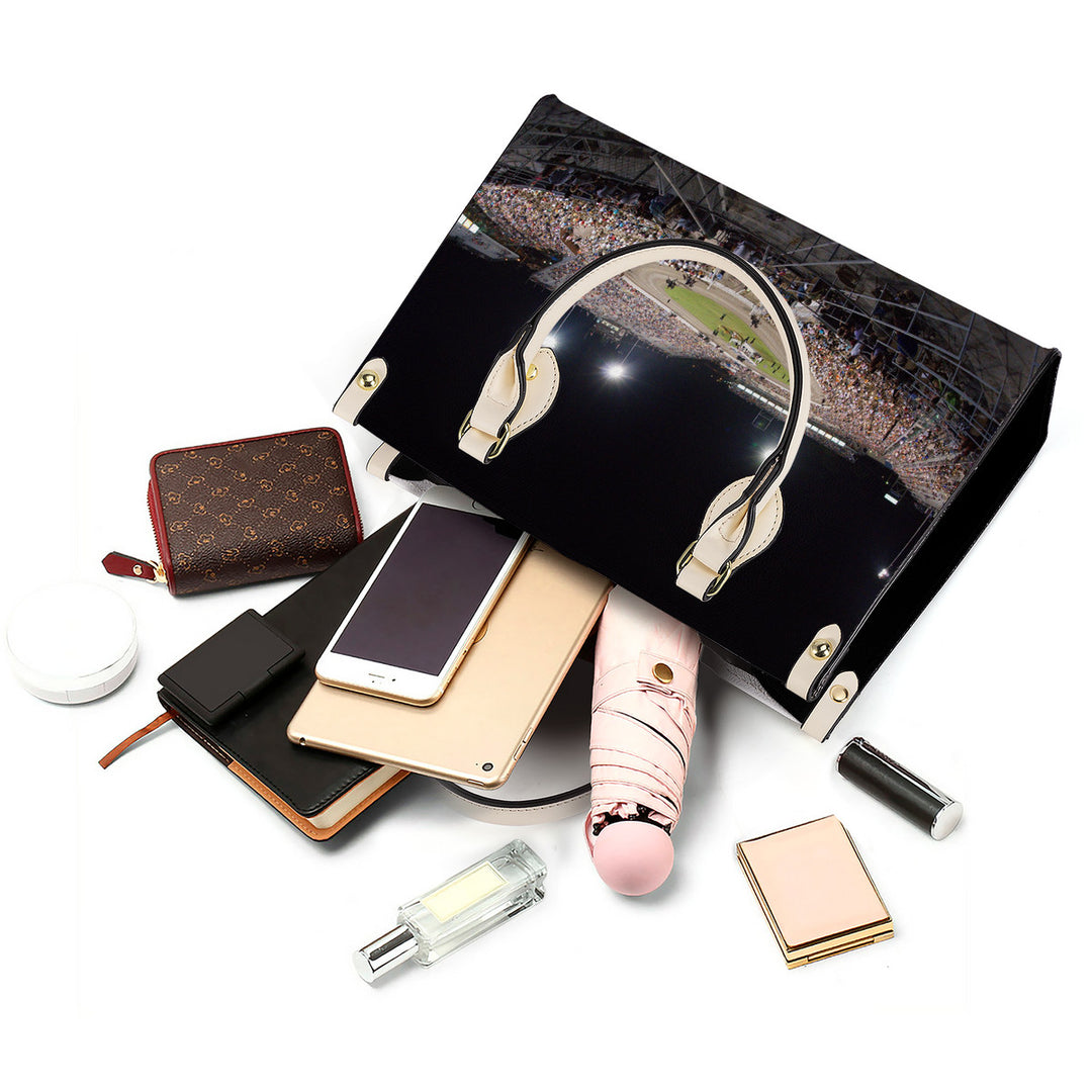 THE BIG OVAL Luxury Women PU Tote Bag