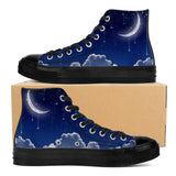 NASHVILLE BRAND MOON AND STARS JMD High Top Canvas Shoes - Black