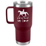 SHE FOUND HER LOVE FOX TROTTER TUMBLER (5 STYLES)