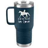 SHE FOUND HER LOVE FOX TROTTER TUMBLER (5 STYLES)