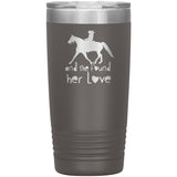 SHE FOUND HER LOVE FOX TROTTER TUMBLER (5 STYLES)