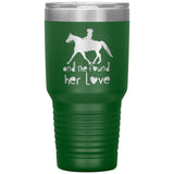 SHE FOUND HER LOVE FOX TROTTER TUMBLER (5 STYLES)