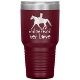 SHE FOUND HER LOVE FOX TROTTER TUMBLER (5 STYLES)