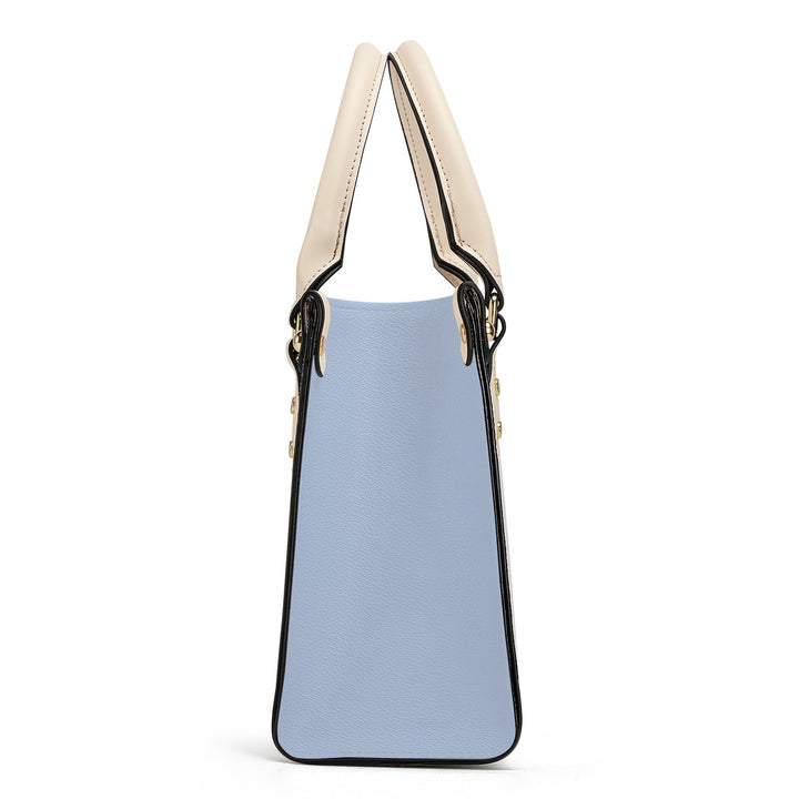 TENNESSEE WALKING HORSE PLEASURE SHELL BLUE Luxury Women PU Tote Bag - White