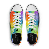 NASHVILLE BRAND PAINTED RAINBOW  Classic Low Top Canvas Shoes