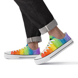 NASHVILLE BRAND PAINTED RAINBOW  Classic Low Top Canvas Shoes