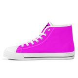 NASHVILLE BRAND NEON PINK High-Top Canvas Shoes