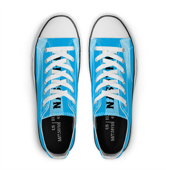 NASHVILLE BRAND SAMARI BLUE Classic Low Top Canvas Shoes