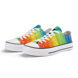 NASHVILLE BRAND PAINTED RAINBOW  Classic Low Top Canvas Shoes