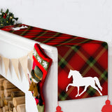 TENNESSEE WALKING HORSE PLEASURE Linen Table Runner 14x60in