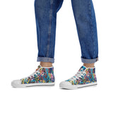 NASHVILLE BRAND HEART GRAFFITI  High-Top Canvas Shoes