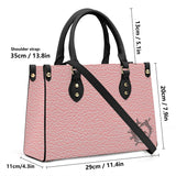 SADDLEBRED NATURAL PINK Luxury Women PU Tote Bag - Black Piping
