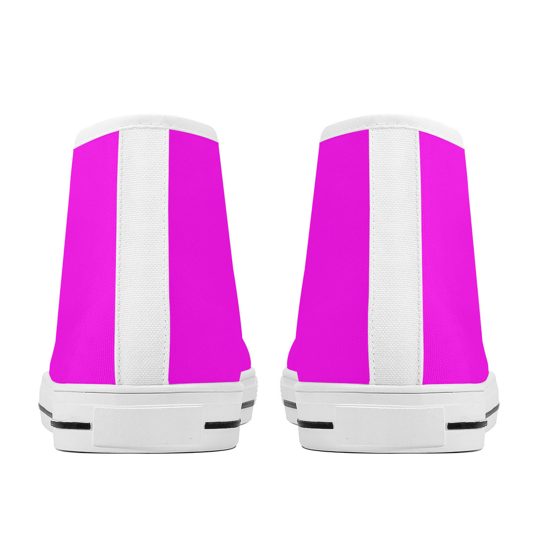 NASHVILLE BRAND NEON PINK High-Top Canvas Shoes