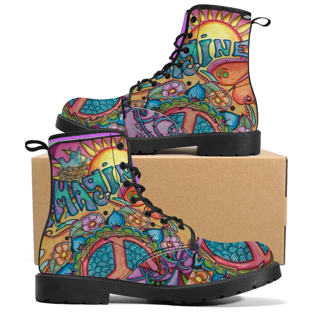 NASHVILLE BRAND Synthetic Leather Boots