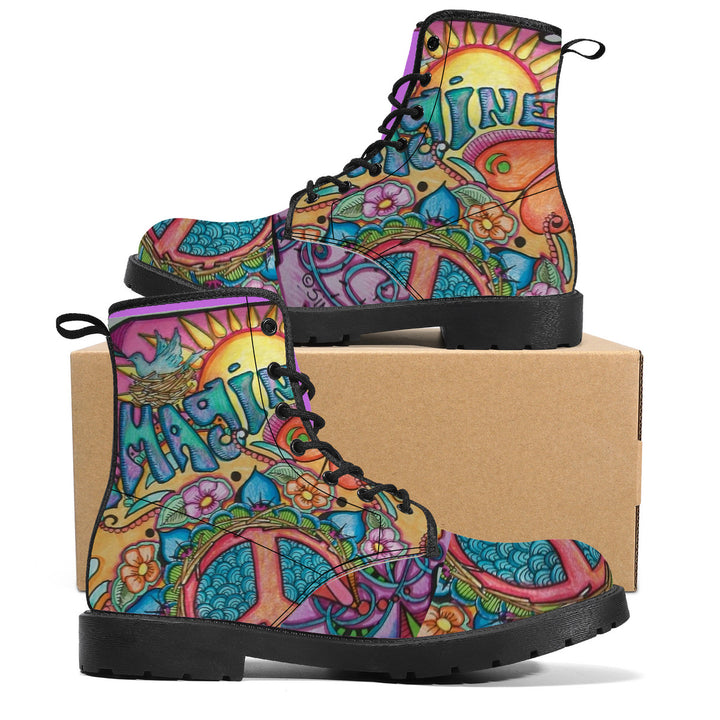 NASHVILLE BRAND Synthetic Leather Boots