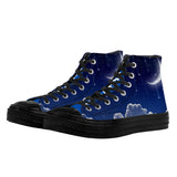 NASHVILLE BRAND MOON AND STARS JMD High Top Canvas Shoes - Black